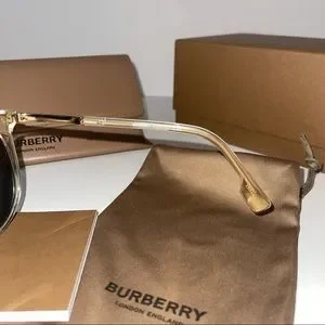 Burberry Authentic 55mm Gold Signature Patterned Cat Eye Sunglasses New In Box Burberry | Accessories | Burberry Authentic 55mm Gold  main image 2